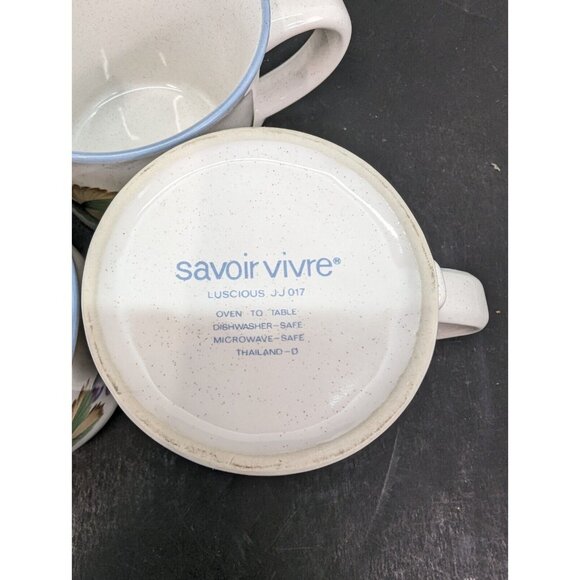 Savoir Vivre Luscious JJ017 8 Oz Coffee/Tea Mug w/Cherry Design Lot of 3 - Picture 7 of 7